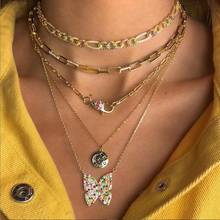 colorful choker girl women jewelry micro pave white rainbow cz miami cuban link chain choker necklace female hip hop jewelry 2024 - buy cheap