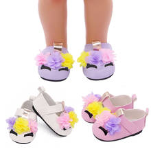 Lançamento sapatos bonitos para meninas e crianças de 18 tamanhos tamanho 43cm fashion bonecas cristais 7cm acessórios para bonecas americanas 2024 - compre barato