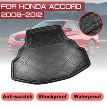 Car Rear Trunk Boot Mat For Honda Accord 2008 2009 2010 2011 2012 Waterproof Floor Mats Carpet Anti Mud Tray Cargo Liner 2024 - buy cheap