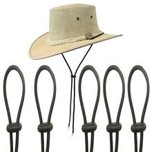 5x Hat Chin Cord, Flexible Removable Chin Strap & Spring Loaded Stop Cord Lock 2024 - buy cheap
