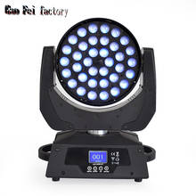 36X12W Zoom LED Wash Professional DJ Light Quad Moving Head RGBW 4In1 Lyre Beam Effect Lights For Wedding Party Disco Light Show 2024 - buy cheap
