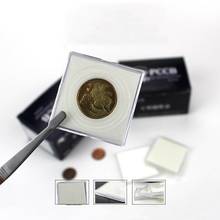 Caixa de moedas pccb de alta qualidade, caixa de moedas comemorativa e caixa de coleção, caixa quadrada pequena de 10 unidades 2024 - compre barato