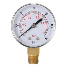 0 ~ 15PSI 0 11bar medidor de compresor de aire 1/4 "BSPT medidor de presión de aire comprimido hidráulico medidor de doble escala para aceite combustible 2024 - compra barato