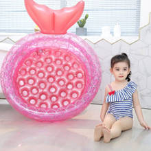 Kiddie piscina, 25-28cm profundidade crianças piscina, piscina inflável do poço da bola do bebê, cor-de-rosa forma redonda brinquedo da água da associação de crianças 2024 - compre barato