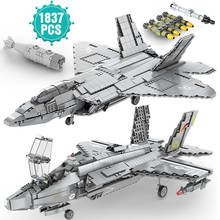 High-tech ideas Air Force Arms Series Building Blocks Aircraft Fighter Bricks Toys Birthday Christmas Gift For Boyfriend 2024 - buy cheap