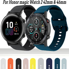 For Honor magic Watch 2 42mm 46mm Band Silicone Watchbands 20mm 22mm watch band bracelet For Huawei Watch GT 2 ремешок pulseira 2024 - buy cheap