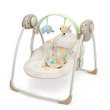 Электрические детские качели кресло-качалка, автоматическое складное переносное кресло-качалка для новорожденных 2024 - купить недорого