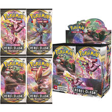 New 324Pcs Pokemon Cards TCG: Sword & Shield Rebel Clash Booster Box Collectible Trading Card Game Collectible Trading Card Game 2024 - buy cheap