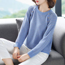 Hollow Out Spring Knitted Women Pullover Sweater Mesh Female Korea Crochet Pull Jumper Wholesale Long Sleeve Tops Femme Top 2024 - buy cheap