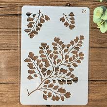 26*17cm Tree Leaves DIY Layering Stencils Wall Painting Scrapbook Coloring Embossing Album Decorative Card Template 2024 - buy cheap