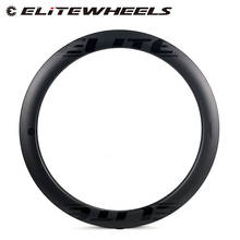 ELITEWHEELS Road Disc Cyclocross Carbon Rim 700c 55mm Tubeless Clincher Tubular Rim UD Matte Finish 28mm Width For Racing Wheels 2024 - buy cheap