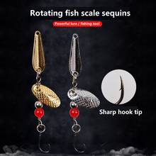 1pcs Spinner Spoon Metal Bait Fish scale Sequin Lure 2.4g Wobblers CrankBaits Jig Shone Trout Pesca Fishing Tackle Accessories 2024 - buy cheap