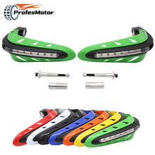 1Pair Motorcycle Handlebar Hand Protector with LED Light Handguards LED Hand Guard Universal Hand Guards Motor accessories Atv 2024 - buy cheap