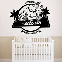 Diy Triceratops pared arte calcomanía pared pegatinas Pvc Material decoración sala de estar dormitorio decoración extraíble Accesorios 2024 - compra barato