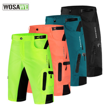 Wosawe Mtb Shorts Bike Fast Dry Shorts Mountain Bike Riding Breathable 5-point Short Pants with Silicone Underpant Hiking Shorts 2024 - buy cheap