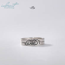 Inbeaut 925 серебряная пара счастливое облако кольца оригинальный дизайн Европейский художественный парные кольца для женщин ювелирные изделия ручной работы 2024 - купить недорого
