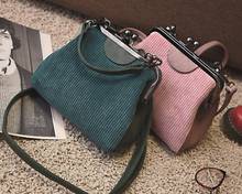 High quality corduroy Shoulder Messenger Bag Female new shell folder Purse multifunction diagonal bag Women's Crossbody Handbag 2024 - buy cheap