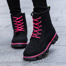 Koovan botas femininas de camurça, calçado feminino quente de neve para inverno 2020 2024 - compre barato