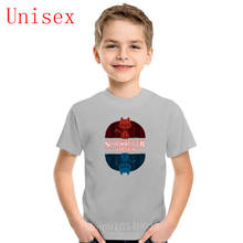 Summer Fashion Children t shirt Symbol Tees Schrodinger Cat Things Stranger Things printed kids tops boy clothes girls clothes 2024 - buy cheap
