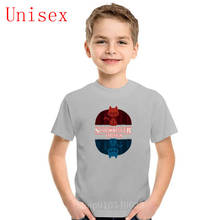 Camiseta con estampado de Stranger Things para niños, camisetas con símbolo de Schrodinger Cat Things, ropa para niños y niñas, moda de verano 2024 - compra barato