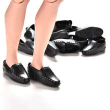 10 pares de zapatos negros para muñecas, zapatillas para Barbie, Ken, Mini juguete para bebé 2024 - compra barato
