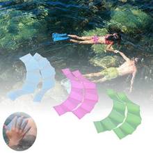 1 Pair Frog Type Silicone Girdles Swimming Hand Fins Flippers Palm Finger Webbed Gloves Paddle Water Sports Swimming Accessories 2024 - buy cheap