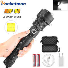 50000LM XHP90 Most Powerful LED Flashlight XHP70.2 USB Lamp Rechargeable Tactical Light 18650&26650 Zoom Torch Camping Hunting 2024 - buy cheap