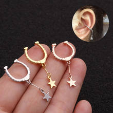 Helix Cartilage Conch Fake Piercing Jewelry Adjustable Ear Cuff No Piercing Conch Cuff Earring Cartilage Hoop Septum Rings 2024 - buy cheap