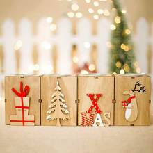 1Pcs Christmas Wooden Tealight Candle Holders Home Christmas New Year Party DIY Decoration Mini Xmas Ornaments Candlestick Gifts 2024 - buy cheap