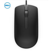 Dell-ratón MS116 para ordenador de escritorio, computador portátil de oficina, Mouse para el hogar, color negro con USB 2024 - compra barato