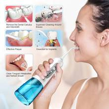 Irrigador oral recarregável usb, três modos, à prova d'água, confortável, dentes, higiene bucal, ferramentas 250x76x63mm 2024 - compre barato