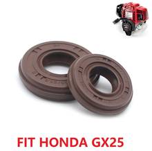 Sello de aceite del cigüeñal para HONDA GX25, GX25N, Mini Motor de 4 tiempos, cortadora de cepillo, 1 par, HHT25S FG110 2024 - compra barato