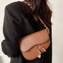 Роскошная женская маленькая сумка-седло на плечо из искусственной кожи, высококачественные женские кошельки, дорожная сумка, дизайнерские женские сумки, сумки-мессенджеры 2024 - купить недорого