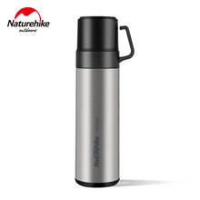 Naturehike-botella de agua portátil de 600ml, taza de vacío para acampar al aire libre, hervidor de agua deportivo al vacío, suministros de viaje para Picnic 2024 - compra barato