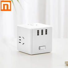 Newest Xiaomi Mijia Cube Converter USB Socket Converter Strip 3USB Socket PD Fast Charger Portable Plug-in Power Plug Outlet 2024 - buy cheap