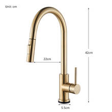 Champagne Bronze Gold Sensor Kitchen Faucets Sensitive Smart Touch Control Faucet Mixer Tap Touch Sensor Smart Kitchen Taps 2024 - buy cheap