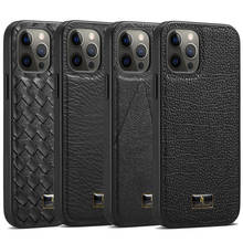 Luxury Leather Anti-Knock Phone Case For iPhone 12 11 Pro Max XR XS Max X 7 8 Plus 12 Mini Armor Shockproof Bumper Back Cover 2024 - buy cheap