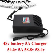 1pcs 48v 5A fast charger lifepo4 16s 58.8v 58.4v 54.6v 13s 14s CC CV for power pack ebike Lithium li-ion battery scooter 2024 - buy cheap