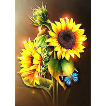 DIY 5D Diamond Painting Sunflower Full Square Diamond Embroidery  Diamond Painting Rhinestone Home Decoration 2024 - buy cheap