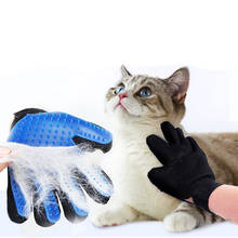 Guante de aseo para mascotas, cepillo de silicona para gatos, guantes de pelo para perros, suministros de limpieza para el baño, peines para animales 2024 - compra barato