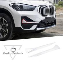 Kit de revestimento para farol de neblina automotivo, acessórios de decoração em 3 cores cromado abs de fibra de carbono para bmw x1 f48 2019 a 2020 2024 - compre barato