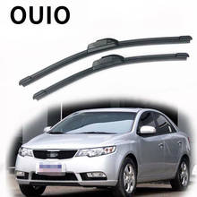 OUIO 1Set Rubber Car Front Wiper Blade Kit For Kia Forte 2018 2017 2016 2015 2014-2008 Windscreen Original replace Accessories 2024 - buy cheap