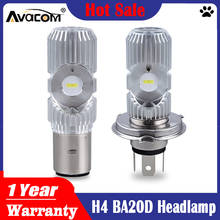 Avacom Hot Sale 1PCS LED HS1 H4 Motorcycle Headlight CSP 6500K 2400Lm 12V LED H4 BA20D Headlamp For Motorbike Scooter Phare Moto 2024 - buy cheap