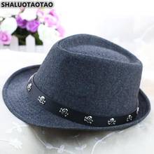 SHALUOTAOTAO Elegant Women's Hat Spring Autumn Fashion Skull Fedoras For Men Panama Brands Sombreros Vintage Leisure Cap Unisex 2024 - buy cheap