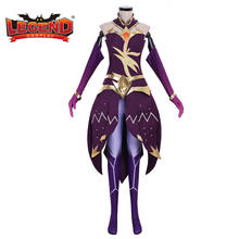 Cosplay legend Lux Cosplay Costume Women Purple Sexy Halloween Lux Dress Suit Custom Made H001 2024 - buy cheap