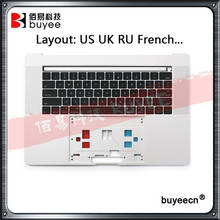 Оригинальный 99 Новый A1707 верхний чехол для рук для MacBook Pro Retina 15 дюймов A1707 2016 сменная английская русская Французская клавиатура серебристо-серая 2024 - купить недорого