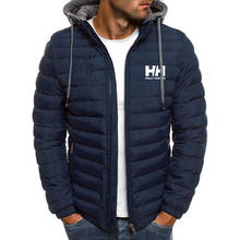 Мужская одежда с хлопковой подкладкой и логотипом, утепленные осенне-зимние куртки, мужское теплое пальто для взрослых, Размер 3XL, теплое пальто с принтом HH 2024 - купить недорого