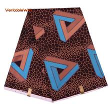 Tela de retazos con estampado de Ankara para niños, Material de costura africano con cera Real, tejido de poliéster para manualidades de vestidos, FP6138 2024 - compra barato