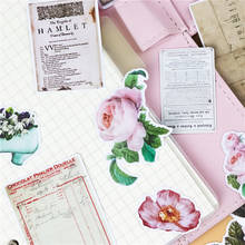 Paquete de pegatinas de papelería con diseño de flores, calcomanías de estilo Kawaii, planificador, álbum de recortes, suministros escolares, 26 unids/paquete 2024 - compra barato