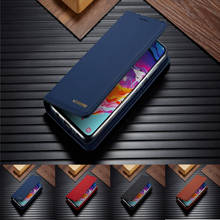 Капа для samsung Galaxy A30S чехол для samsung A20E A10 A40 A50S A70 A51 A71 S8 S9 S10 Plus, Note 8, 9, 10, Магнитный кожаный чехол-портмоне с откидной крышкой 2024 - купить недорого